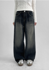 [MADE] Recycle Washing Wide Denim Pants