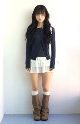 Round Pick Dot Cardigan