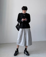 [1+1] クロップ レイヤード ロングスリーブ