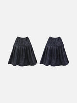 Mare Check Banding Skirt (2c)