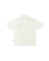 DirtyCoins Embroidery Chain Knit Polo Cream