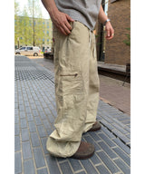 Damage wide work pants