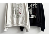 Rear Let It Flow Crack Lettering Overfit Hoodie
