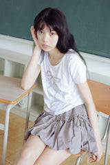 frill balloon skirt(grey)