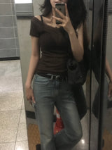 バレーボートネックTシャツ
