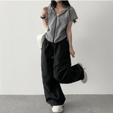 Tive Parasuit Shirring Rustle String Wide Pants