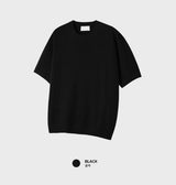 Look Rogane Premium Cotton Blend Round Short Sleeve Knit