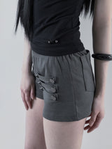 26SS★ [mnem] Napoleon Detail Shorts