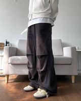 Brick washed denim pants
