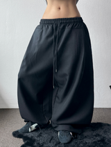Cat Silky Balloon Loose Balloon Slacks 4 Colors