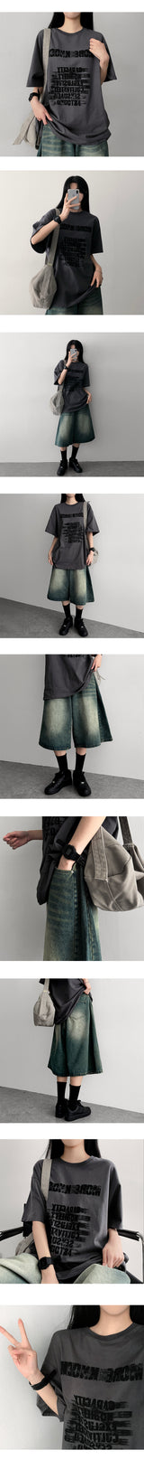 モアオーバーサイズフィットショートスリーブTシャツ