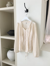Peach blouse