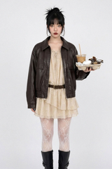 ARCADIAN SHEER BELTED DRESS