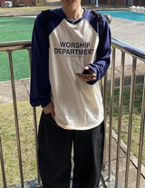 WDラグランオーバーtシャツ