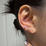 [925silver] Color cubic piercing (3color)