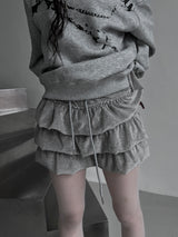 velvet cancan skirt (2color)