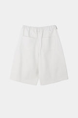 No.1204 round pintuck bermuda SHORTS (3color)