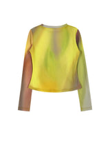 Asymmetric Ruched トップ(イェロー)