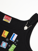 1/2 ステッカーパックサスペンダーノースリーブ (BLACK)
