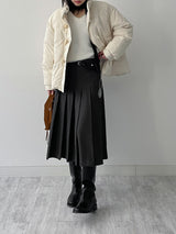 Giel Wool Pleated Skirt