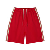 Tesen Bermuda Track Shorts Red