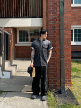 No.1209 cool denim washing half SHIRT (3color)