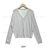 [U-BASIC] Sijeu See-Through Summer Knit Cardigan