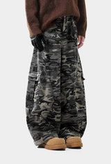 Summer Camo Wide Cargo Pants