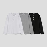 Pis Henley Neck Top (3color)