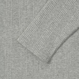 Jireon Half Zip-Up Ribbed Long Sleeve T-Shirt