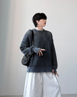 ロイヤルピグメントメッシュニット