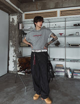 Liloy クロッププリント 半袖Tシャツ