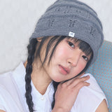 nostalgic knit beanie grey