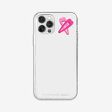 Crossed heart hairpins Jelly Hard Case