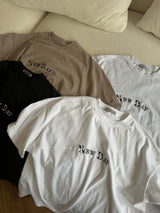 プレミアムコットンオーバーサイズフィットラウンド半袖Tシャツ