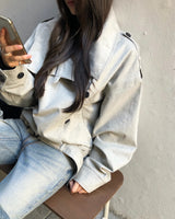 [ORIGINAL] Norden High-Neck Cotton Short Jacket