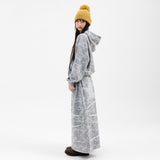 Twister Damage Sweat Long Skirt - Flower Grey