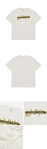 24FW LAYER WORLDTOUR LOGO SHORT SLEEVE T-SHIRT CREAM