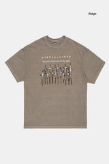 Curse many cross pigment over T-shirt