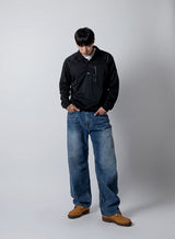 UTILITY PIQUE PULLOVER SHIRT_black
