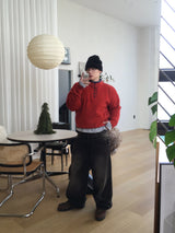 No.1534 P knit string anorak (4color)