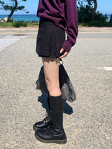 Rush Wrap Layered Short Skort (2c)