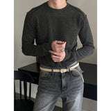 [MUSCLE FIT] ショルダーカッティングニットスリーブス(3color)