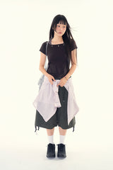 シエルアイレットホルタークロップTシャツ