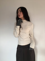 ポルカドットタートルネックロングスリーブ (5color)