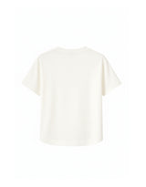 Canola Bloom Check Ribbon T-shirt Ivory