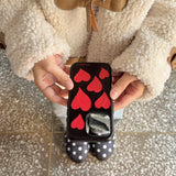 (MagSafe) heart hard (red) bumper case