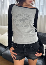 HORSE REGLAN TEE (3color)
