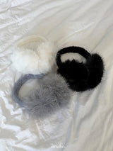 Rabbit fur earmuffs
