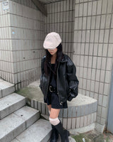 ウォッシュドレザージャケット